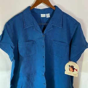 CHEROKEE button down blouse.